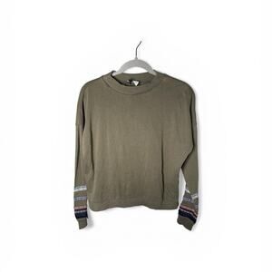 H&M Divided Olive Green Crewneck Sweatshirt Size Large